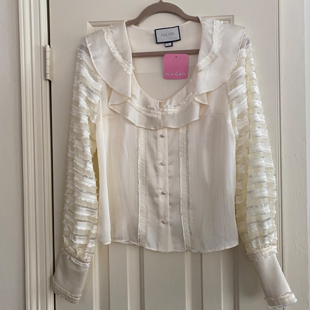 Alexis ivory blouse